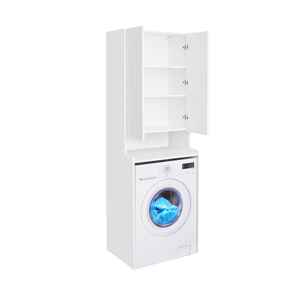 Шкаф Aquaton Лондри белый, для стиральной машины , изображение 8