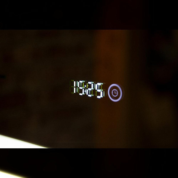 Зеркало Бриклаер Лофт 60 бесконтактный сенсор, с часами , изображение 7