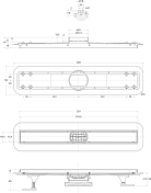 Душевой лоток BelBagno Luce BB-LD-LUCE-60-BIANCO с решеткой 60 см , изображение 4