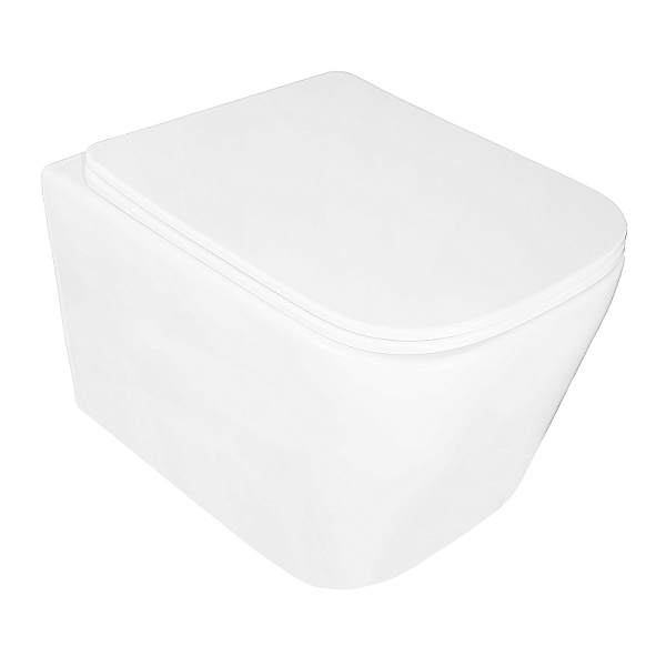 Комплект Loranto Delphi 4501+91343 подвесной унитаз + инсталляция + сиденье , изображение 4