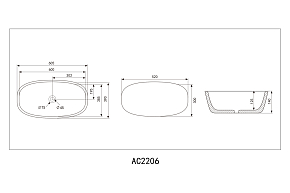 Фото Раковина Abber Rechteck AC2206MW 60 см