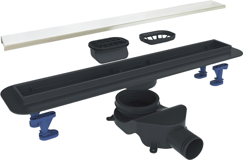 Душевой лоток BelBagno Luce BB-LD-LUCE-60-BIANCO с решеткой 60 см , изображение 1