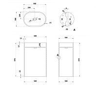 Раковина Abber Stein AS2550 58 см , изображение 4