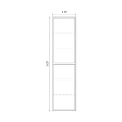 Шкаф-пенал Comforty Мадрид 40 серый шёлк , изображение 5