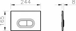 Кнопка смыва Vitra Loop O 740-0940 хром , изображение 2