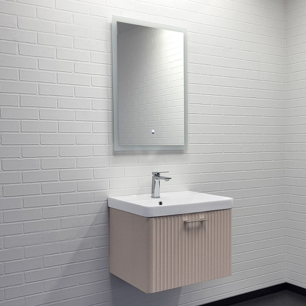 Тумба с раковиной Comforty Ангара 60П дуб латте , изображение 4