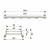 Решетка TECE TECEdrainline Plate II 600772 70 см , изображение 5