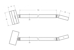 Шторка на ванну Cezares Liberta LIBERTA-V-1-TB-80/155-C-Cr , изображение 5
