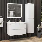 Тумба под раковину Onika Эвада 80 подвесная, белая , изображение 5