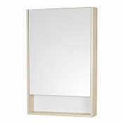 Зеркало-шкаф Aquaton Сканди 55 белый, дуб верона , изображение 1