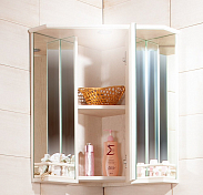 Зеркало-шкаф Бриклаер Кантри 60 бежевый дуб, с балюстрадой , изображение 4