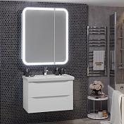 Тумба под раковину Opadiris Элеганс 80 белая матовая , изображение 5