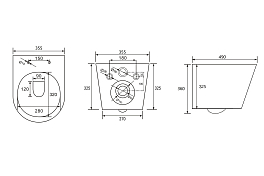 Унитаз подвесной Abber Bequem AC1102T , изображение 10