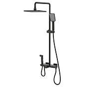 Душевая стойка Black&White Universe U7016B черный матовый , изображение 1
