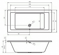Акриловая ванна Riho Lusso 180x90 , изображение 9