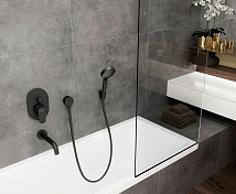 Смеситель Hansgrohe Vernis Blend 71449670 для ванны с душем , изображение 2