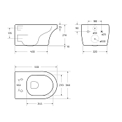 Изображение Унитаз подвесной Cezares Duet CZR-2462-TH-TOR/CZR-2316-SC Унитаз подвесной Cezares Duet CZR-2462-TH-TOR/CZR-2316-SC , изображение 10