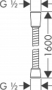 Душевой шланг Hansgrohe Sensoflex 28136000 , изображение 3