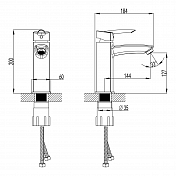 Смеситель Lemark Mars LM3537C для раковины , изображение 3