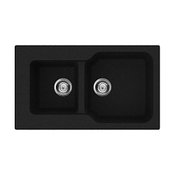 Фото Мойка кухонная Omoikiri Maru 86-2-BL черный