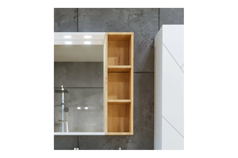 Шкаф Бриклаер Кристалл 20 дуб бунратти (открытый) , изображение 1