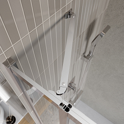 Фото Душевой уголок BelBagno Luce AH-21-145/90-C-Cr