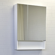 Зеркало-шкаф Comforty Никосия 60 белый глянец , изображение 1