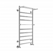 Полотенцесушитель водяной Terminus Хендрикс П10 50х100 с полкой , изображение 2