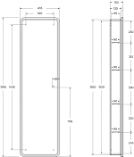 Шкаф-пенал BelBagno Marino SPC-MAR-450/1600-1A-LED-TCH универсальный с подсветкой , изображение 13