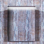 Зеркало-шкаф Бриклаер Кристалл 56 R ясень анкор, с подсветкой