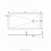 Поддон для душа RGW Stone Tray ST-W 150х70 , изображение 6