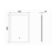 Изображение Зеркало Comforty Эдельвейс 55 бесконтактный сенсор Зеркало Comforty Эдельвейс 55 бесконтактный сенсор , изображение 3