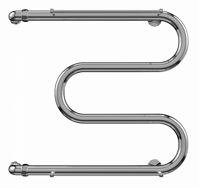 Полотенцесушитель водяной Terminus Эконом М-образный 60х50 с полкой , изображение 1