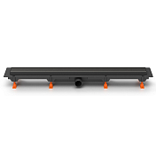Душевой лоток Azario D40 Klasik AZ-CH 950 KC с черной решеткой 95 см , изображение 2
