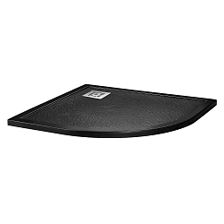 Фото Поддон для душа BelBagno Uno TRAY-MR-UNO-R-90-550-35-NERO-CR 90x90